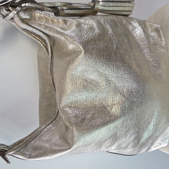 Coach Metallic Gold/silver Shoulder Bag - Picture 2 of 8